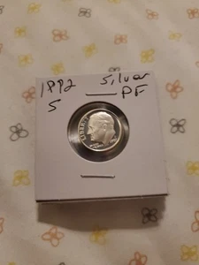 1992 S Proof Silver Roosevelt Dime Fresh From Proof Sets - Picture 1 of 4