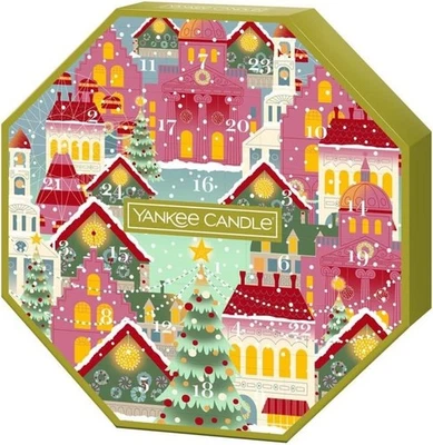 Yankee Candle Advent Calendar | 24 Festive Tea Lights & Glass Holder Gift Set - Image 1 of 4