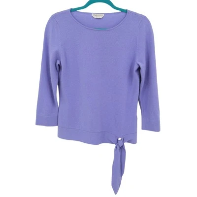 Suéter informal de cachemir de esquina para mujer M púrpura club de campo preppy academia twee Foto 1 de 4