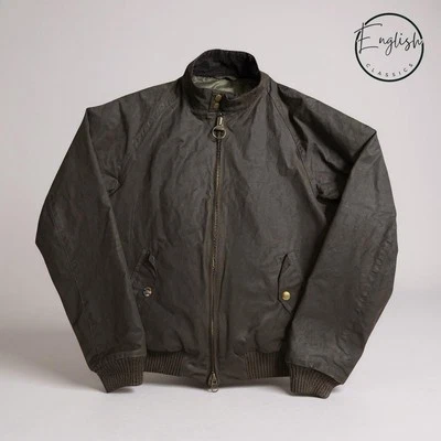 Chaqueta Barbour International Steve McQueen Merchant Wax para hombre grande oliva Foto 1 de 4