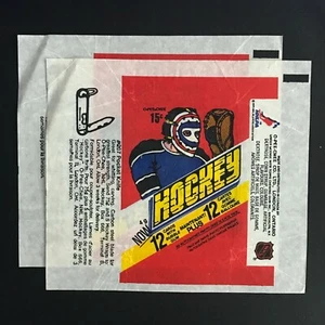 1977-78 O-PEE-CHEE WRAPPER (2 STÜCK) *SEHR GEPFLEGT* 57854 - Bild 1 von 2