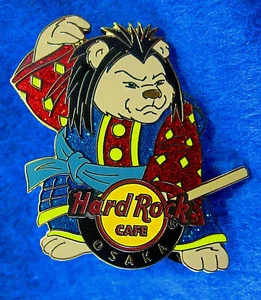 OSAKA ARTES MARCIALES JAPONESAS SAMURAI GUERRERO OSO SERIE Hard Rock Café PIN LE - Imagen 1 de 1