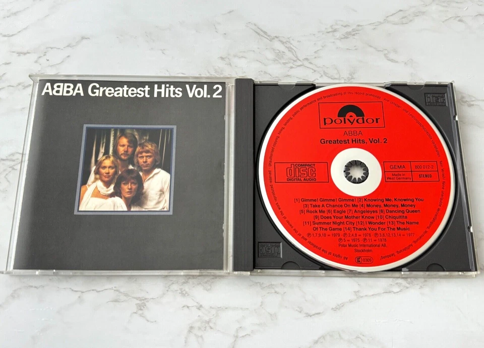 ABBA Greatest Hits Vol. 2 CD TARGET ERA WEST GERMANY RED FACE! Polydor 800 012-2 - Image 1 of 4