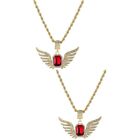 Sweater Chain Necklace Wing Pendant Necklace Girls Jewelry Set