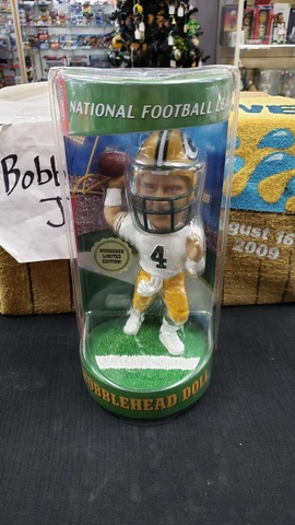 NIB BRETT FAVRE GREEN BAY PACKERS NFL BOBBLEHEAD BOBBLE DOBBLES AGP SEALLED Cover