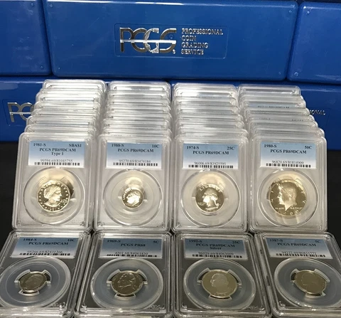 ✯ ESTATE SALE! ✯ PCGS Slabbed GRADED U.S. Proof Coin Hoard ✯ 1 SLAB LOT + BONUS Cover