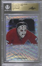 2017 Leaf Metal Sports Heroes 1/1 Tony Esposito BGS Encased HOF 02v3