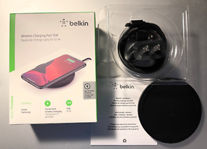 Belkin Boost Charge 10W Wireless Charging Pad - Black - For Apple & Samsung