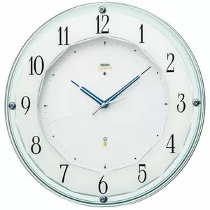 Orologio Seiko Orologio da Parete EMBLEMA HS546S Analogico Sweep Secondi Bianco Giappone - Foto 1 di 7