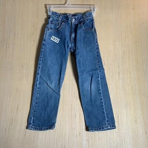 Vintage Levi's Jeans Youth Size 7 Blue Denim Regular Fit 550 Boy's - Picture 1 of 15