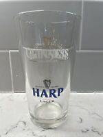 Guinness Victoria 10 oz Stem Glass Footed Goblet with Embossed Harp Logo 1//2 PT