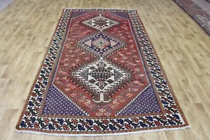 ALFOMBRA DE LANA ORIENTAL VINTAGE HECHA A MANO CON DISEÑO TRIPLE MEDALLÓN 295 X 158 CM - Imagen 1 de 16