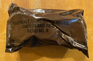 1975 Food Packet Long Range Patrol, Chicken and Rice, Menu #8, Rare USGI - Picture 1 of 10