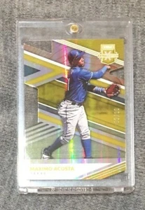 Maximo Acosta 2020 Panini Elite EXTRA EDITION #D /10 GOLD ROOKIE TEXAS TOP - Foto 1 di 3