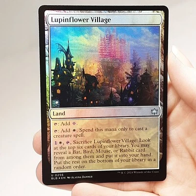 MTG - Bloomburrow - Lupinflower Village - Foil - #0256 - Near Mint - Image 1 of 3