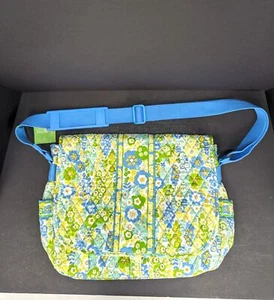 Vera Bradley Quilted Floral Messenger Bag English Meadow 10448-103 NWT - Picture 1 of 10