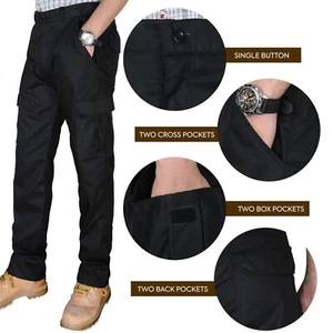 MOTOX Mens Cargo Combat Work Trousers By Mehrox in Size 30 to 40 Pants Work Wear