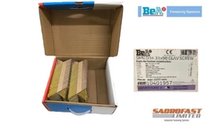 3.1/90MM 34 DEGREE PAPER COLLATED GALVANISED SCREW STRIP NAILS BY BeA - Picture 1 of 1