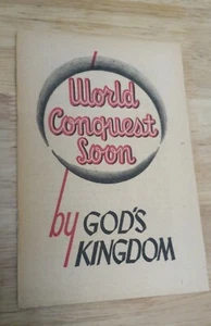 1955 World Conquest Soon Brochure Jehovah's Witness Watchtower Tract  - Imagen 1 de 3