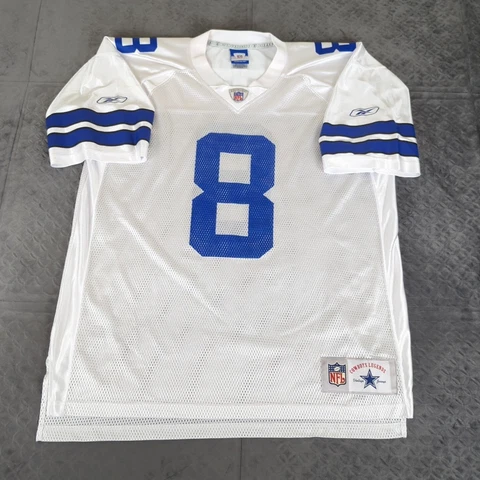 Troy Aikman Dallas Cowboys Jersey Reebok Legends Short Sleeve White Men XL Cover