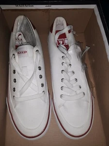 LUGZ men's shoes Tennis court casual comfort classic sneaker  white/red 9 *bag49 - Picture 1 of 1