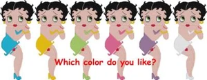 CROSS STITCH+ CRAFT PATTERN Chubby Betty Boop Plus Size Garter Belt Heart Heels - Picture 1 of 18