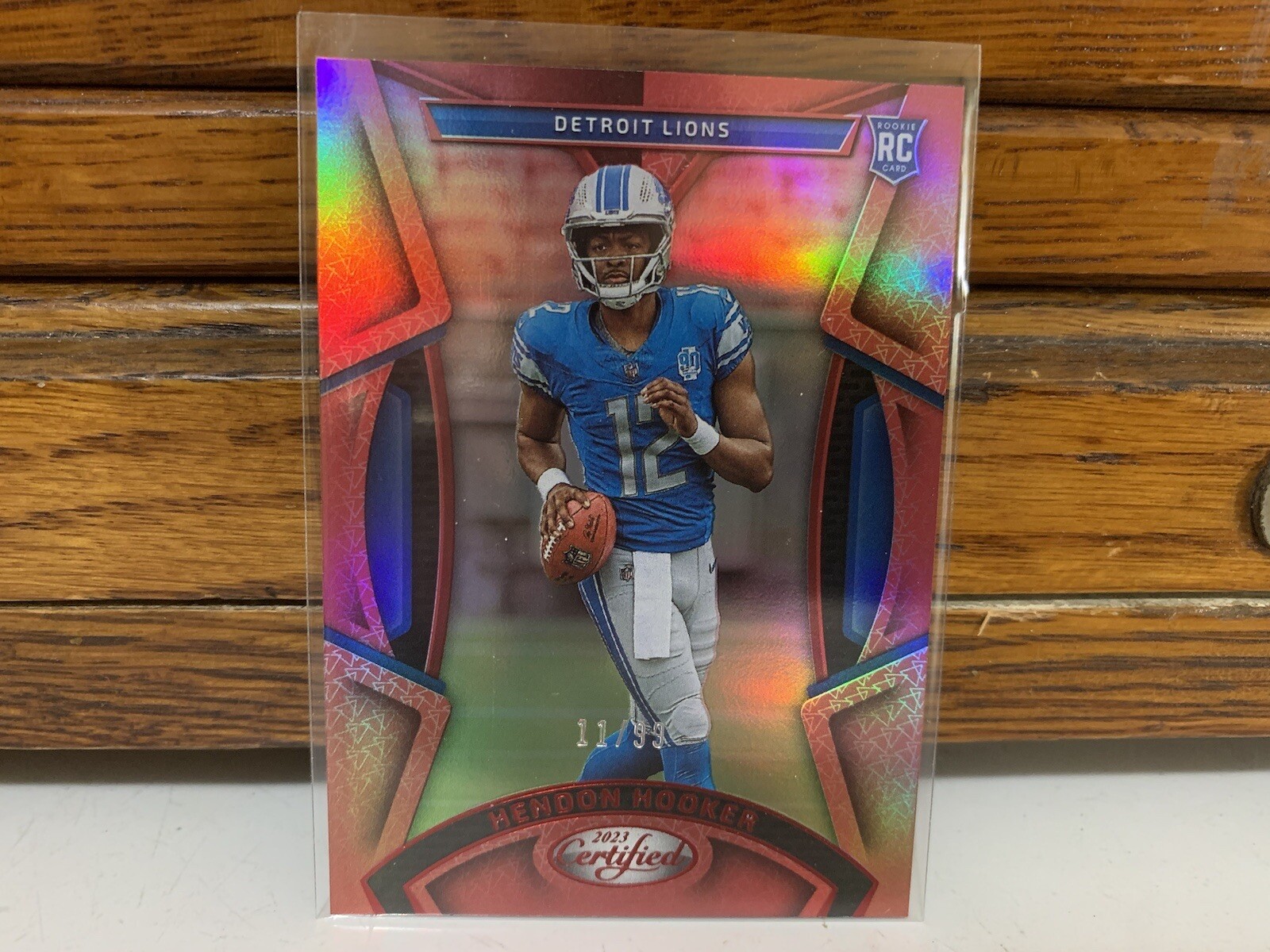 Hendon Hooker 2023 Certified RC Rookie Mirror Red /99 Detroit Lions *MINT*