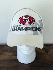 San Francisco 49ers Hat Small White Adjustable 2012 Conference Champions XLVII - Picture 1 of 18