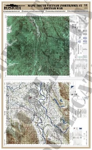 Diorama/Model Accessory - 1/6 Maps - South Vietnam (North/DMZ) #2 - Vietnam War - Picture 1 of 3