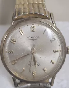 Reloj Hombre Longines Admiral 1200 Automático Lleno de Oro 10K Funciona Esporádicamente - Imagen 1 de 6