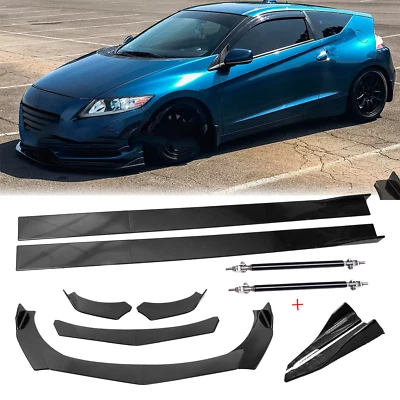 Front Bumper Splitter Spoiler Rear Lip For Honda CR-Z 2011-2016 Carbon Fiber Foto 1 de 4