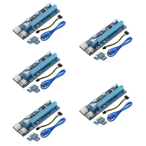 Set of 5 Grafikkartenadapterkabel Pcie-karte PCI-Express-Adapter - Afbeelding 1 van 12