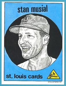 1983 O'CONNELL & SON BASEBALL GREATS CARD SET MANTLE - Picture 1 of 1