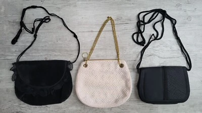 Lote de 3 bolsos de mano vintage con monederos: Vivere Italiano, Walbacg, Magid - Usados en excelente estado Foto 1 de 4