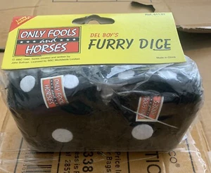 Only Fools And Horses Del Boy’s Furry Dice 1990’s New Old Stock Sealed - Picture 1 of 3
