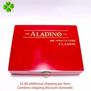 Aladino Classic Corona Empty Wood Cigar Box 7.5" x 5.5" x 2" - Picture 1 of 10