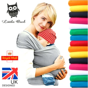 BABY WRAP CARRIER SLING STRETCHY - Breastfeeding - MANY COLOURS!!! - Picture 1 of 20