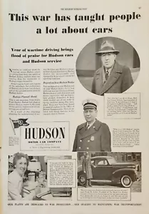 1943 Hudson Motor Car Company Vintage Ad War ha enseñado a la gente mucho sobre coches - Imagen 1 de 1
