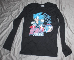 Size XL Sonic the Hedgehog Graphic T-Shirt Boy's Blue Long Sleeve - Picture 1 of 1