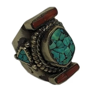 Turquoise Coral Ring - Picture 1 of 8