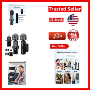 Set Microfoni Lavalier Wireless 3 in 1 - Essenziali per TikTok e YouTube Crea... - Foto 1 di 9