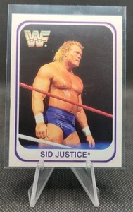 1991 Merlin WWF Italian #55Sid Justice Rookie RC Wrestling Card - Bild 1 von 2