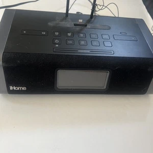 iHome iPhone Dual Charging Stereo FM Alarm Clock Model iDL45 Lightning Dock - Picture 1 of 6