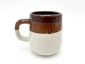 Vintage 2 Tone Brown Stoneware Mug 10 Oz. - Picture 1 of 10