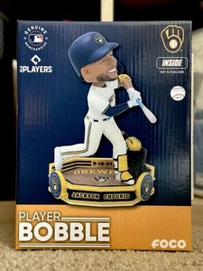 Jackson Chourio Milwaukee Brewers Baby Carriage Celebration Bobblehead FOCO NEW - Picture 1 of 6