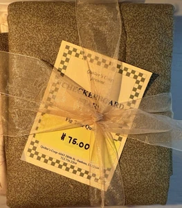 Kit de tela y patrón de edredón de estrellas de tablero de ajedrez vintage de edredones de higuera - Imagen 1 de 10
