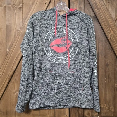 Sudadera con Capucha Wicked Miss Off Road Para Mujer Mediana J. America Rosa Labios Gráfico Pullover Foto 1 de 4