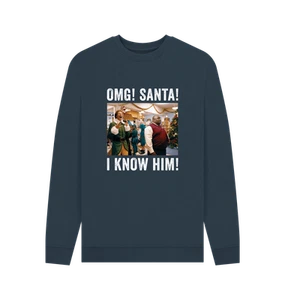 PREMIUM OFFICIAL Elf OMG Santa Photo Unisex Sweatshirt - Picture 1 of 3