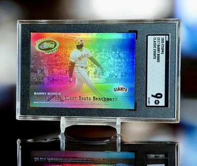 Barry Bonds Exclusive 73 HR Refractor SGC 9 POP 1 2005 Retrofractor Limited PR - Image 1 of 2