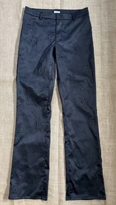 Vintage Guess schwarze Paisley Glitzer Hose Gr. 29 Punk Whimsigoth Emo Festival - Bild 1 von 6